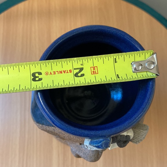 Quirky Vintage Funny Ugly Face Goblet. Handmade Pottery. - Picture 7 of 8